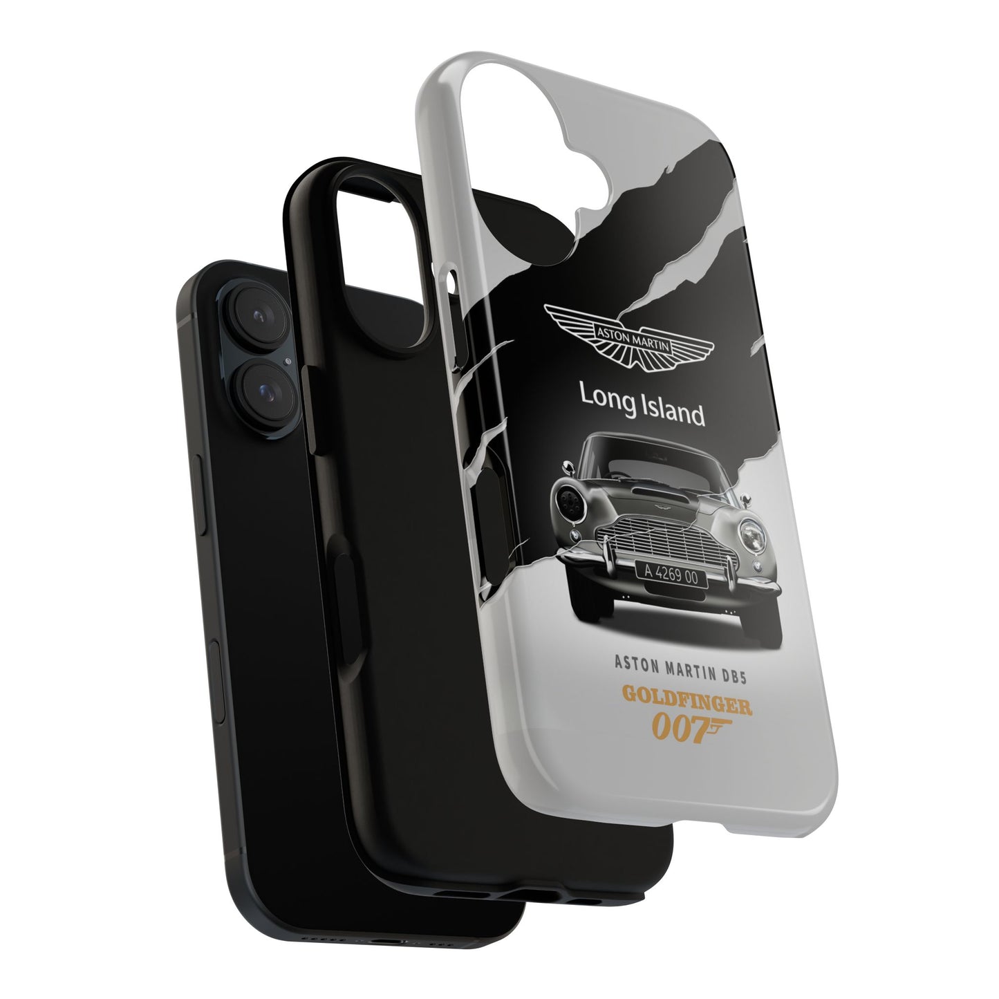 Aston Martin Long Island Phone Case Aston Martin DB5 Goldfinger 007 inspired Phone case (iPhone 8-17)