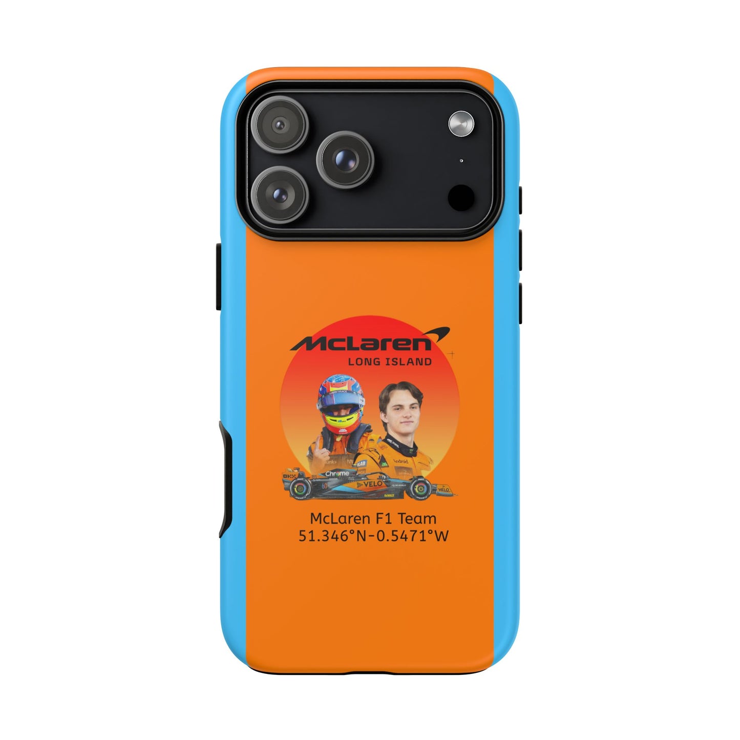 McLaren Long Island McLaren F1 inspired Oscar Piastri Impact-Resistant Phone Case - Sleek & Stylish