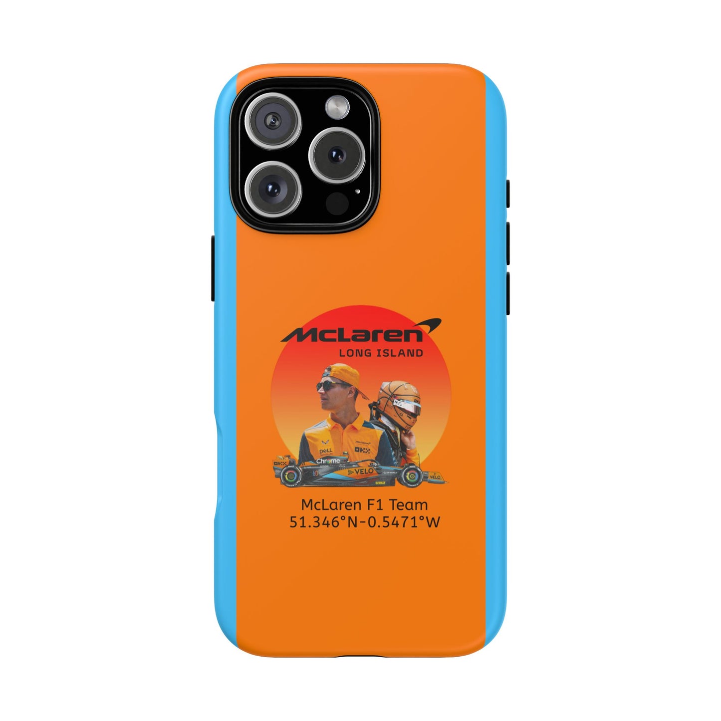 McLaren Long Island McLaren F1 inspired Lando Norris Impact-Resistant Phone Case - Sleek & Stylish