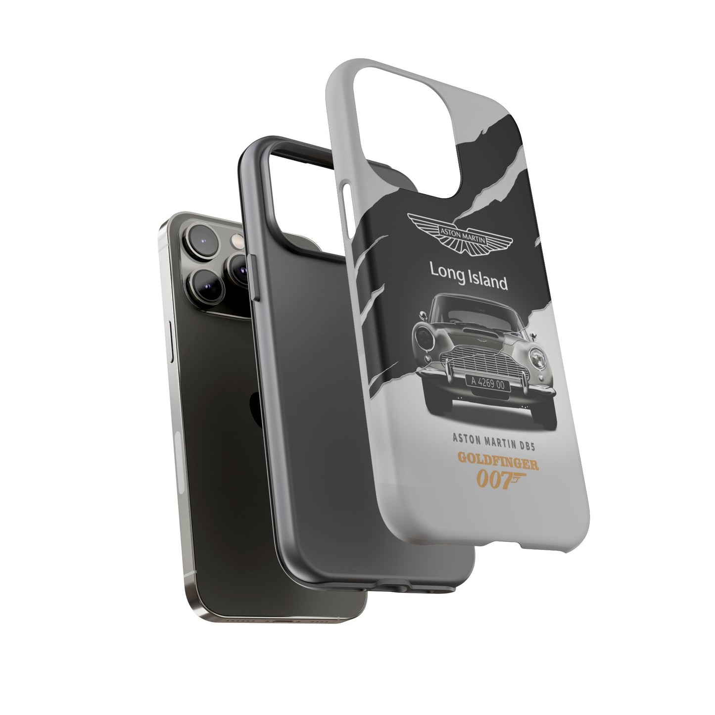 Aston Martin Long Island Phone Case Aston Martin DB5 Goldfinger 007 inspired Phone case (iPhone 8-17)