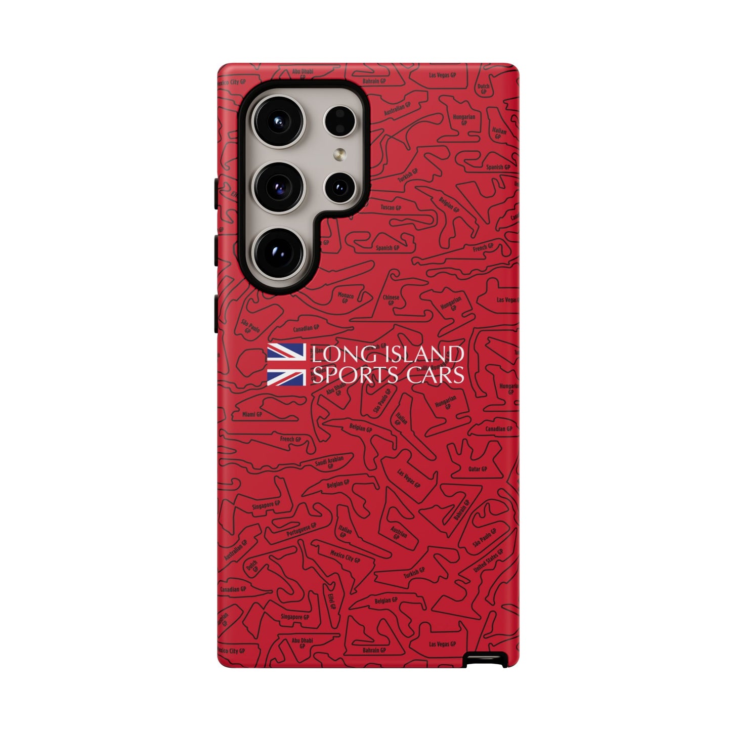 Long Island Sports Cars F1 race Track Inspired Impact-Resistant Phone Case