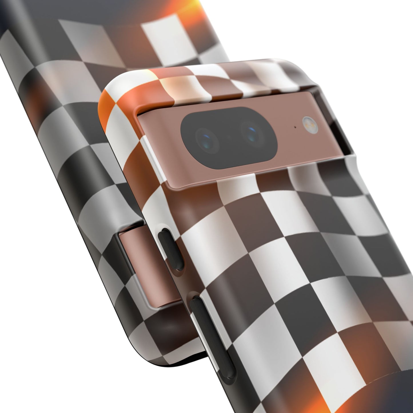 Long Island Sports Cars F1 Checkered Flag Impact-Resistant Phone Case | Durable Protection for Car Enthusiasts
