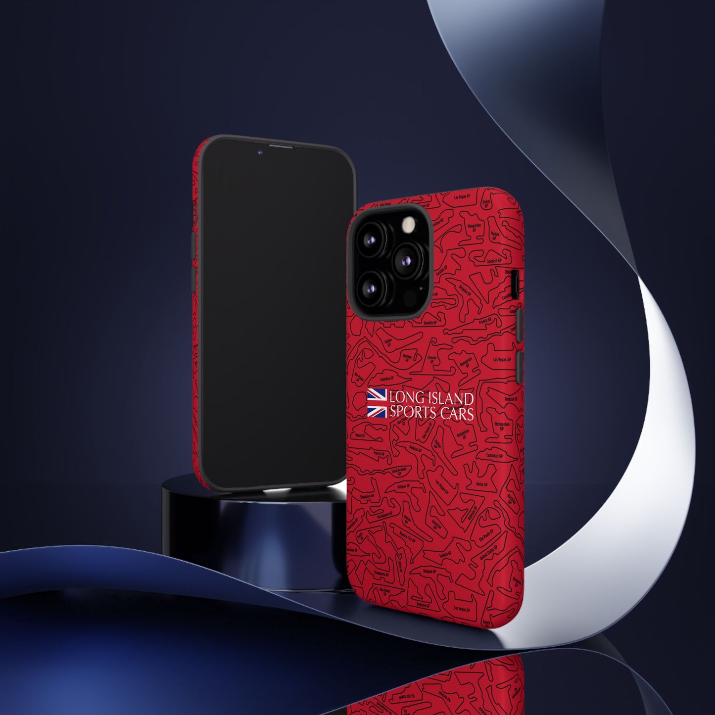 Long Island Sports Cars F1 race Track Inspired Impact-Resistant Phone Case