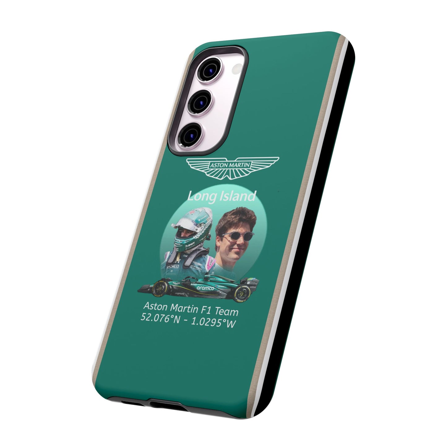Aston Martin Long Island F1 inspired Lance Stroll Impact-Resistant Phone Case - Sleek & Stylish