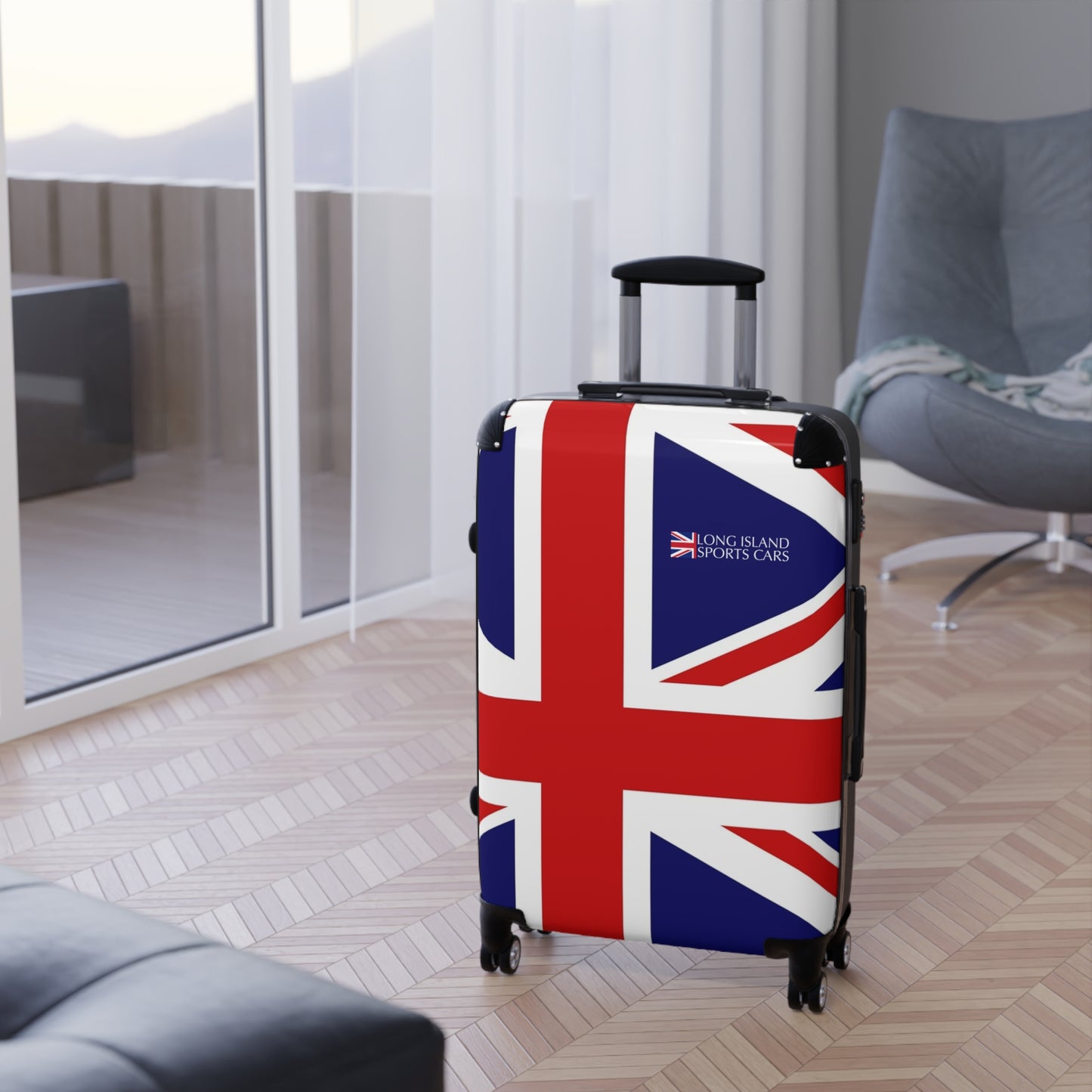 Long Island Sports Cars Flag Suitcase