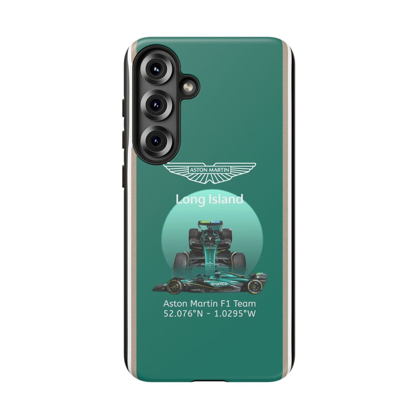 Aston Martin Long Island Formula 1 inspired Impact-Resistant Phone Case - Sleek & Stylish