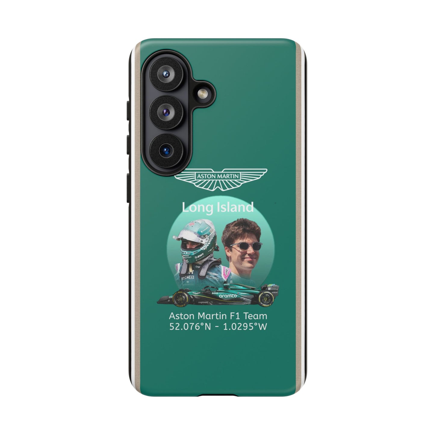 Aston Martin Long Island F1 inspired Lance Stroll Impact-Resistant Phone Case - Sleek & Stylish