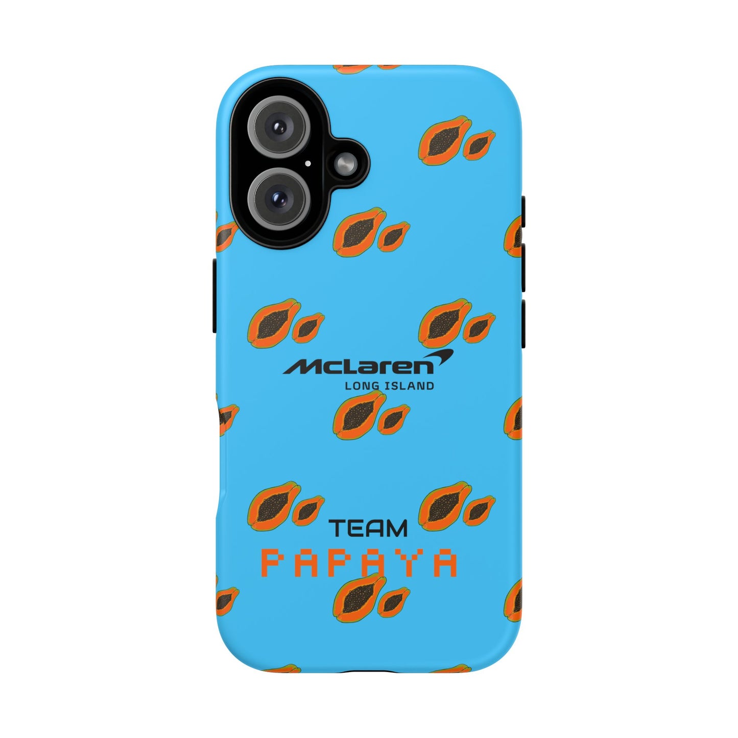McLaren Long Island Team Papaya Impact-Resistant Phone Case - Sleek & Stylish