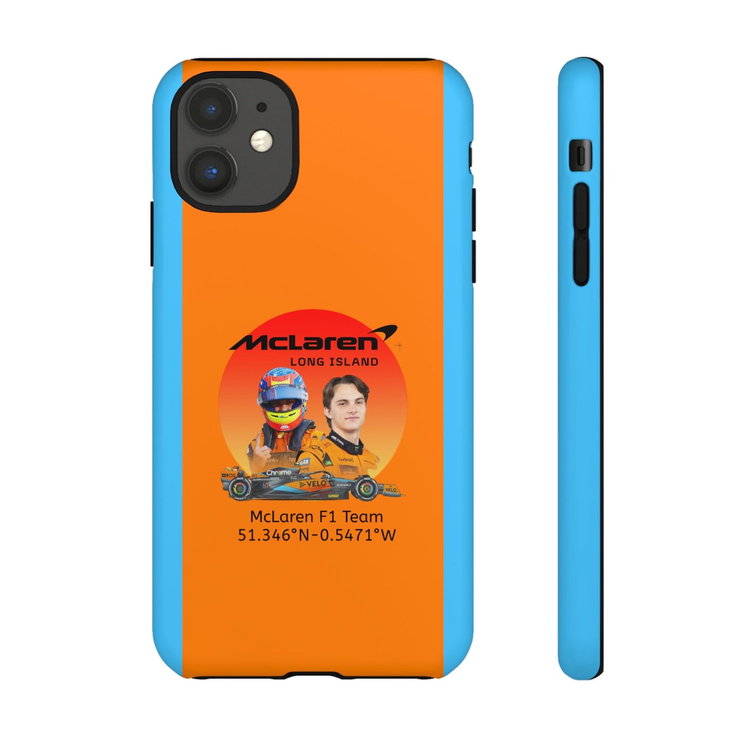McLaren Long Island McLaren F1 inspired Oscar Piastri Impact-Resistant Phone Case - Sleek & Stylish