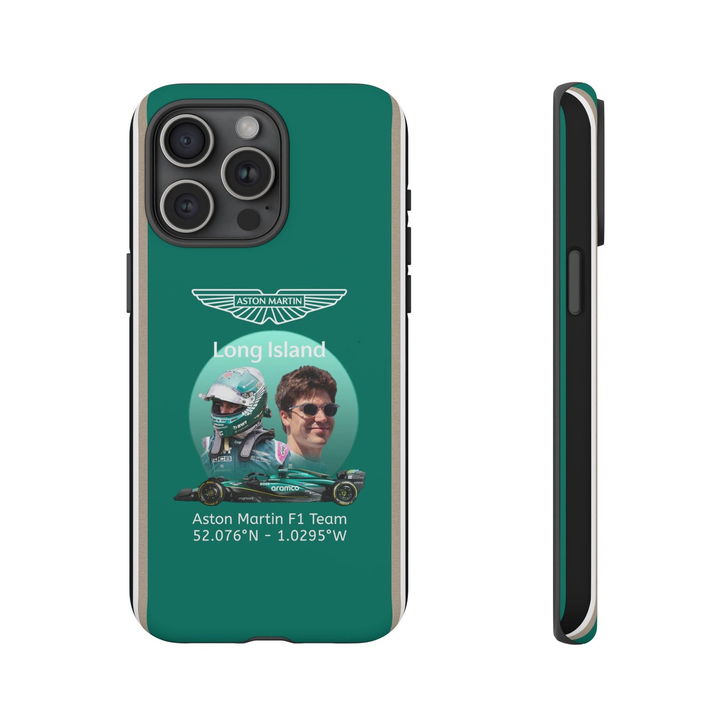 Aston Martin Long Island F1 inspired Lance Stroll Impact-Resistant Phone Case - Sleek & Stylish