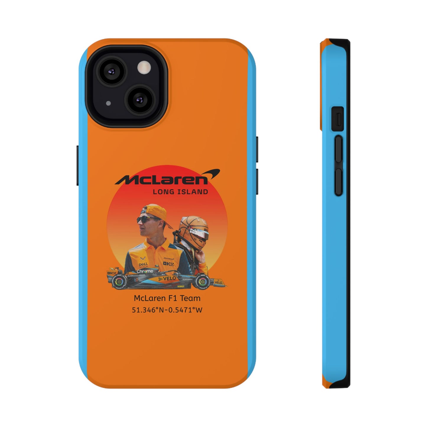 McLaren Long Island McLaren F1 inspired Lando Norris Impact-Resistant Phone Case - Sleek & Stylish