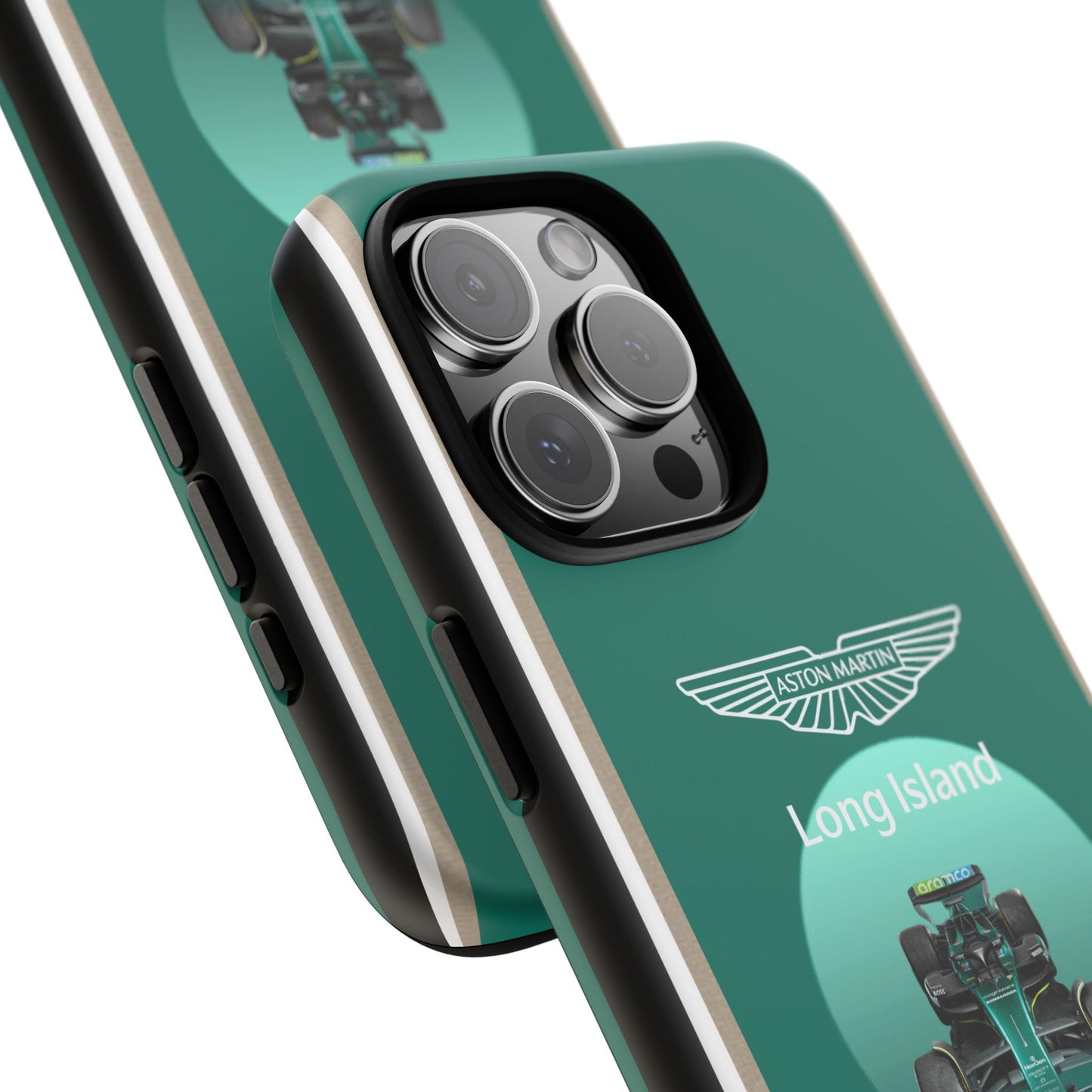 Aston Martin Long Island Formula 1 inspired Impact-Resistant Phone Case - Sleek & Stylish
