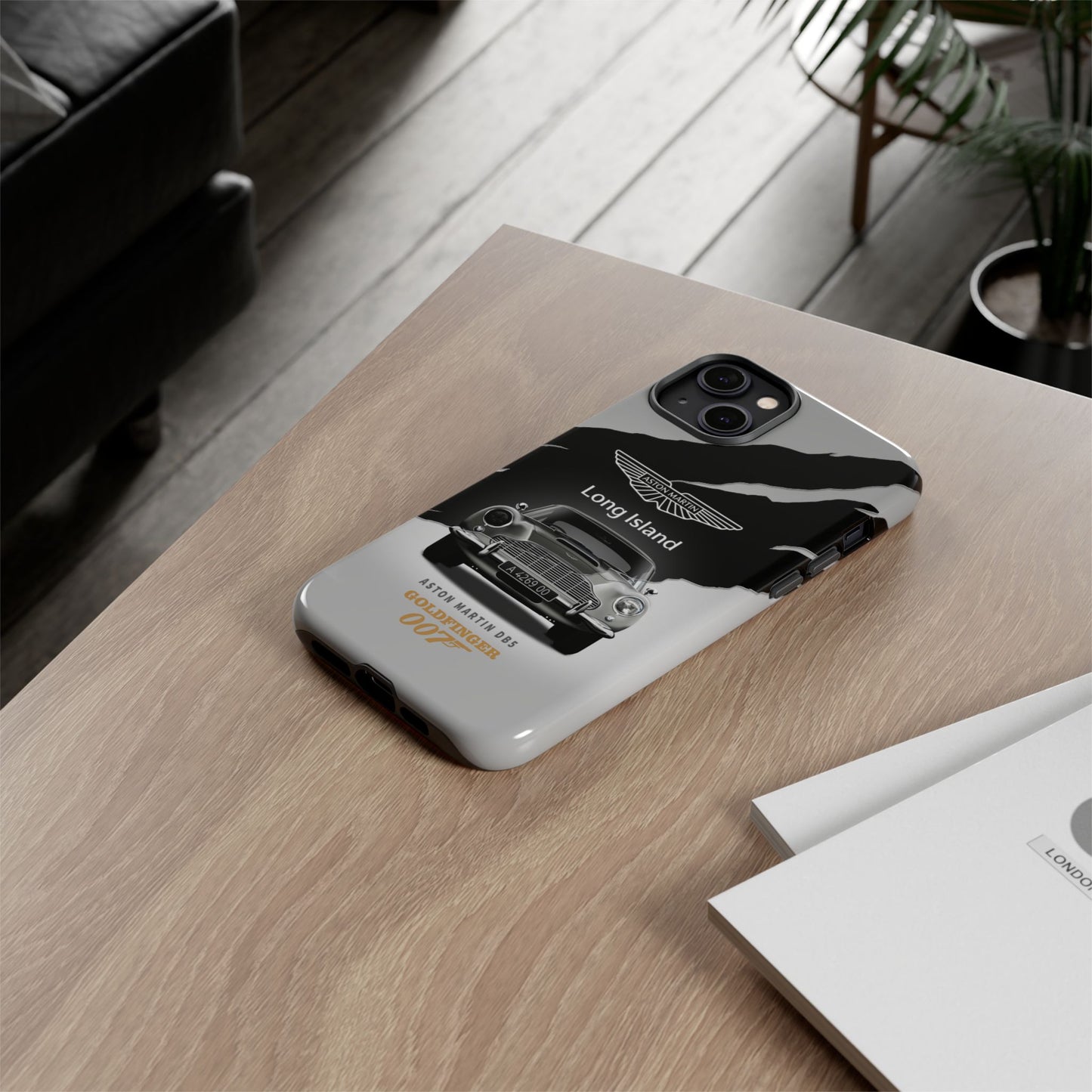 Aston Martin Long Island Phone Case Aston Martin DB5 Goldfinger 007 inspired Phone case (iPhone 8-17)