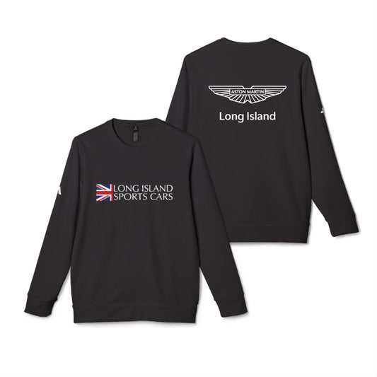 Adidas Long Island Sports Cars | Aston Martin Long Island Unisex Fleece Crewneck Sweatshirt