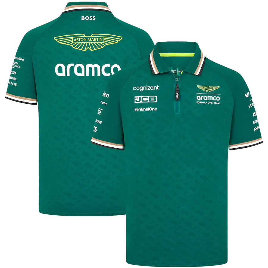 Aston Martin Racing F1 2024 Team Polo Shirt Green