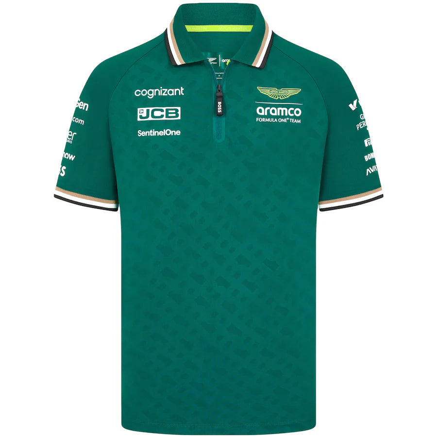 Aston Martin Racing F1 2024 Team Polo Shirt Green